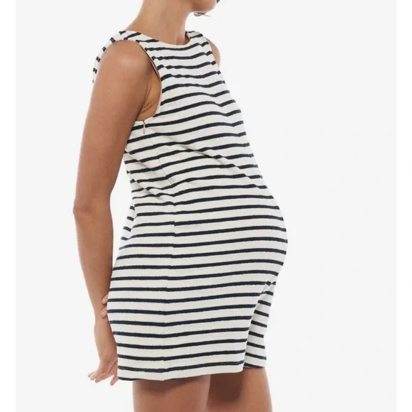 Bea The Label Striped Nursing Maternity Playsuit - Picture 3 of 4